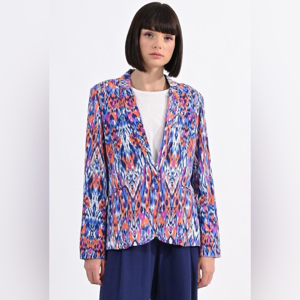 Women's Multicolor Patterned Jacket - image 1